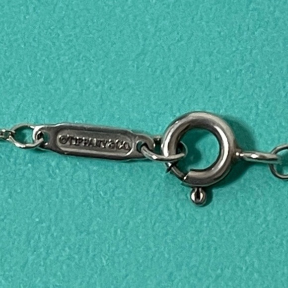 Tiffany & Co. Mini Enchant Filigree Heart Necklace Sterling Silver 16" - Picture 8 of 9